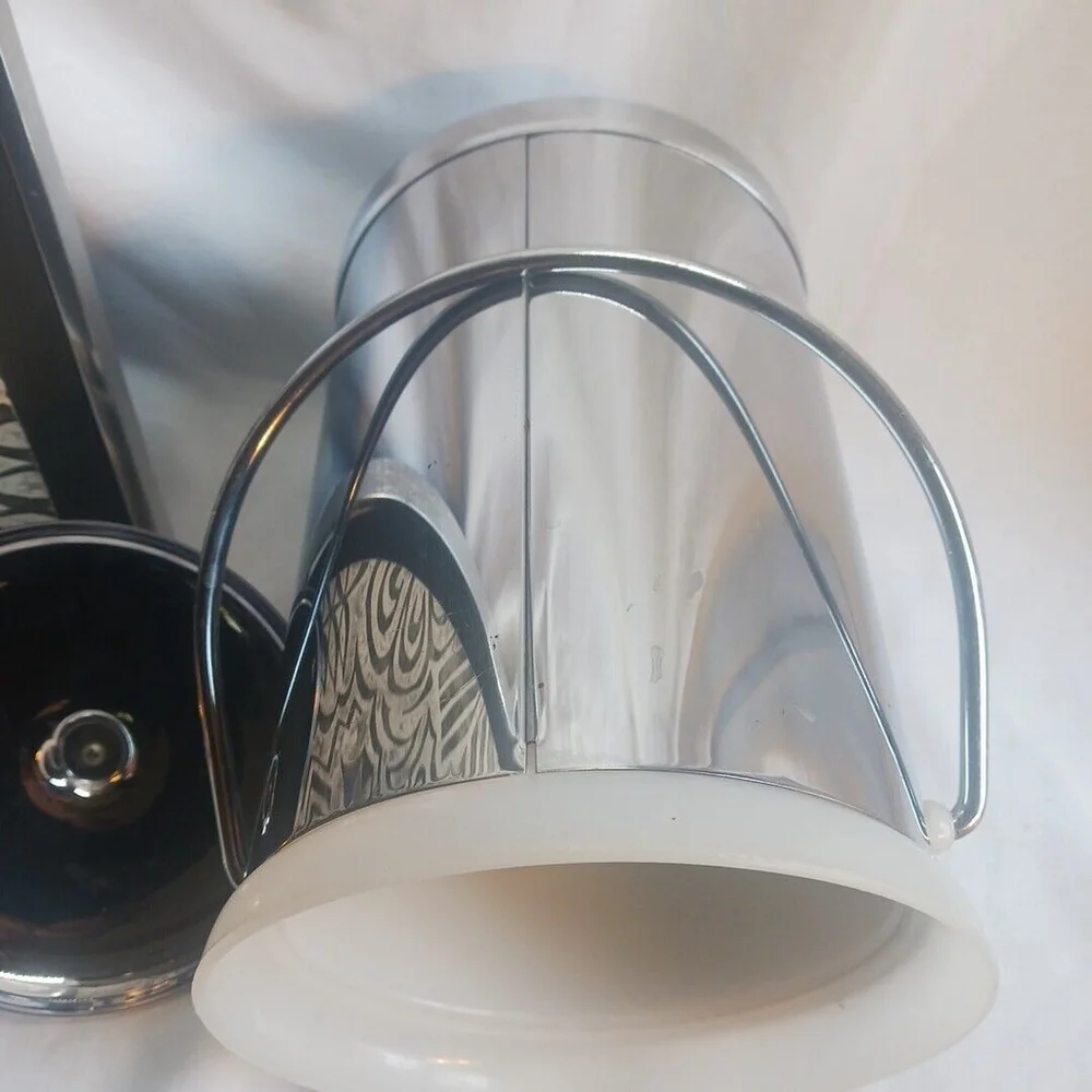 Kromex Chrome Ice Bucket Silver Lid MCM 60s